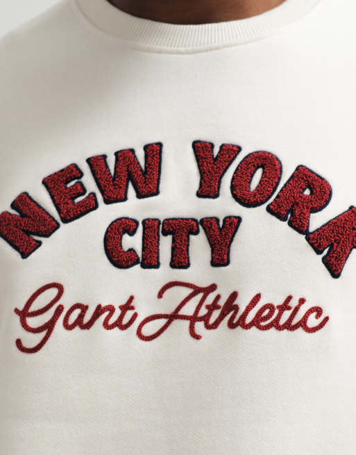 Gant Sweatshirt mit Brustgrafik und Logo in Cremeweiß, 2 von 10