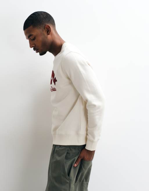 Gant Sweatshirt mit Brustgrafik und Logo in Cremeweiß, 4 von 10