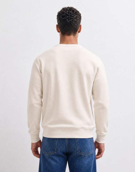Gant Sweatshirt mit Brustgrafik und Logo in Cremeweiß, 9 von 10