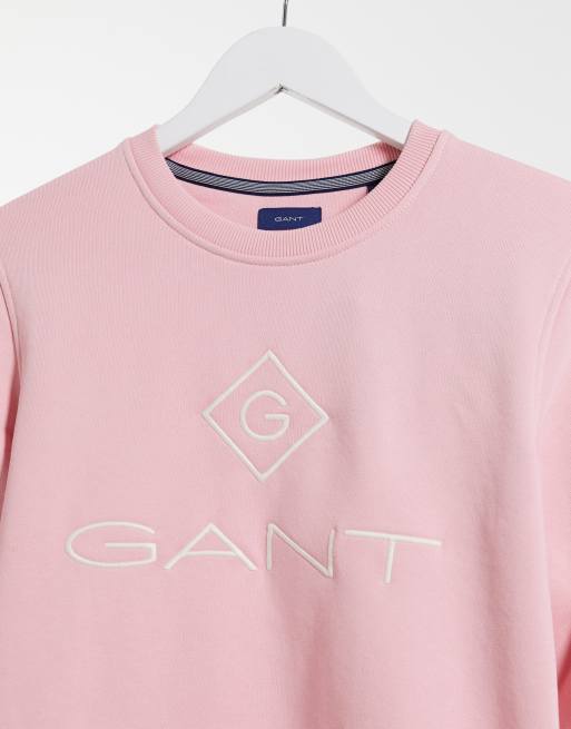 Gant pink online sweatshirt