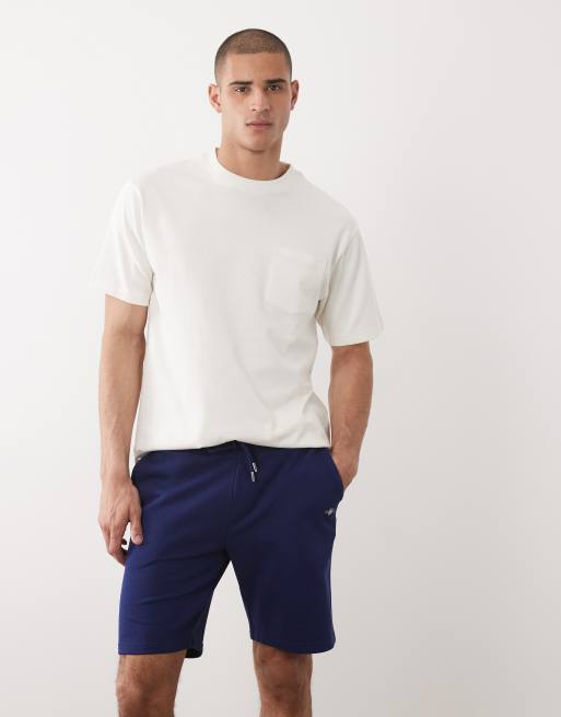 GANT - Sweatshort met schildlogo in marineblauw, 3 van 5