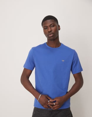 GANT - T-shirt à logo blason - Bleu moyen