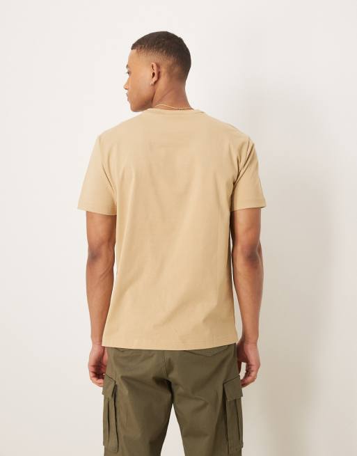 GANT - T-shirt à logo blason et 1949 sur la poitrine - Beige, 3 de 4