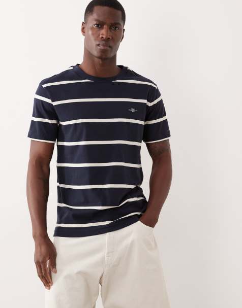 GANT - T-shirt à rayures - Bleu marine - view 1
