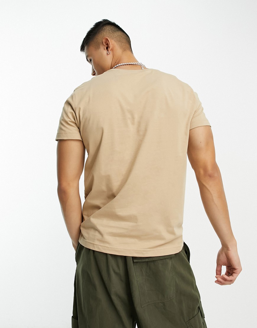 T-shirt beige con logo original-Neutro - Gant T-shirt donna  - immagine2