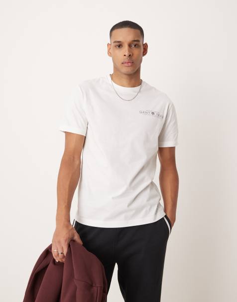 GANT - T-shirt bianco sporco con logo "1949" - view 1
