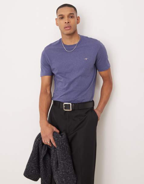 GANT - T-shirt blu navy con logo dello scudo - view 1