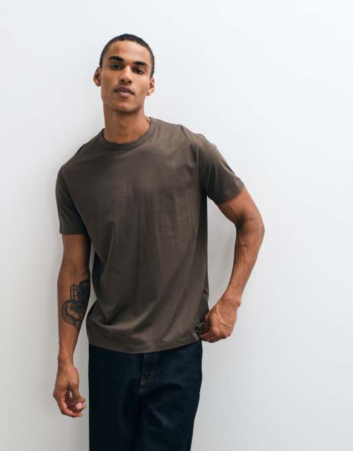 GANT t-shirt en pima marron, 3 de 5