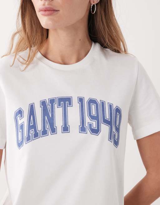 GANT - T-shirt imprimé style universitaire - Blanc, 4 de 4