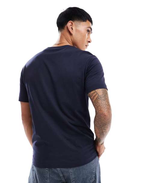 GANT – T-Shirt in Marineblau mit 1949-Wappen-Logoprint - view 1