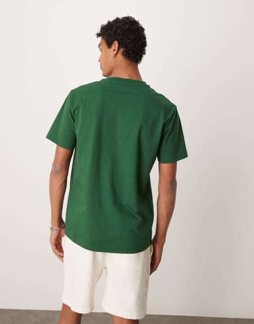 GANT - T-shirt met logo in collegestijl in groen, 4 van 4