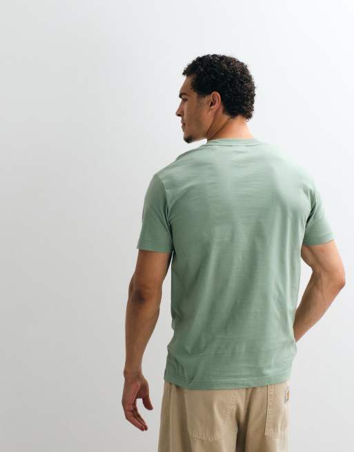 Gant T-Shirt mit Grafikschriftzug in Mintgrün, 3 von 5