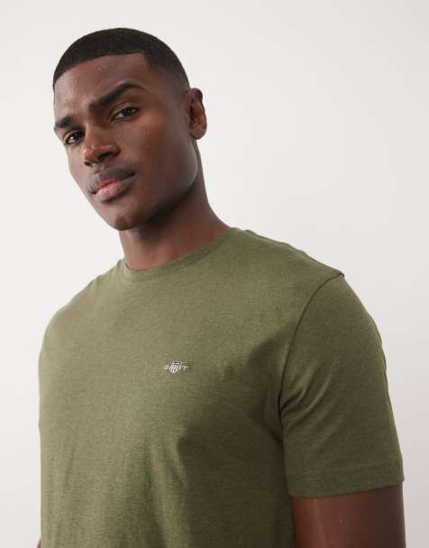 GANT - T-shirt standard à logo blason - Kaki - view 1