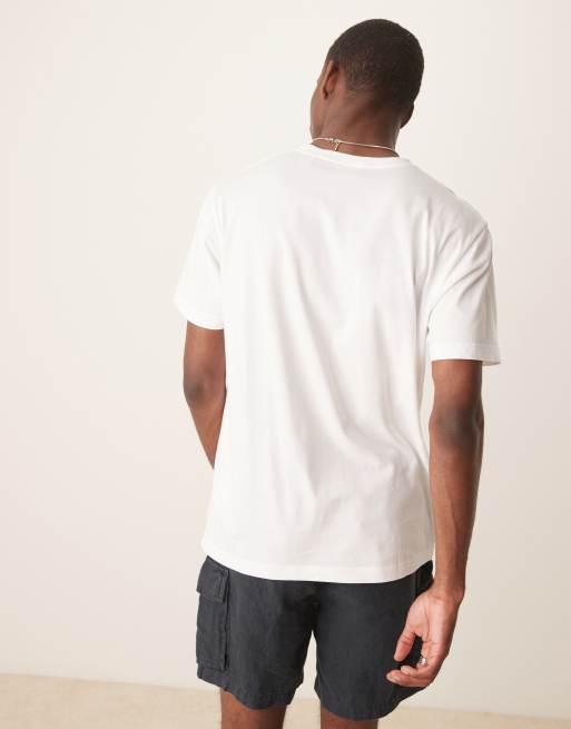 GANT - T-shirt standard avec petit logo tiré d'archives - Blanc, 3 de 4