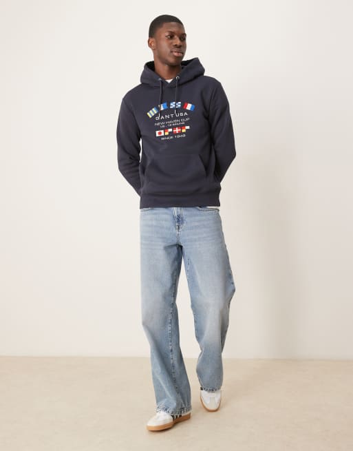 GANT USA Women's Hoodie - 100% Cotton Embroidered Logo Pullover With Drawstring Hood - View #13