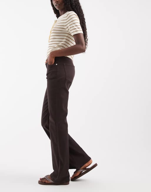 Gant - vaqueros bootcut elásticos marrones, 3 de 5