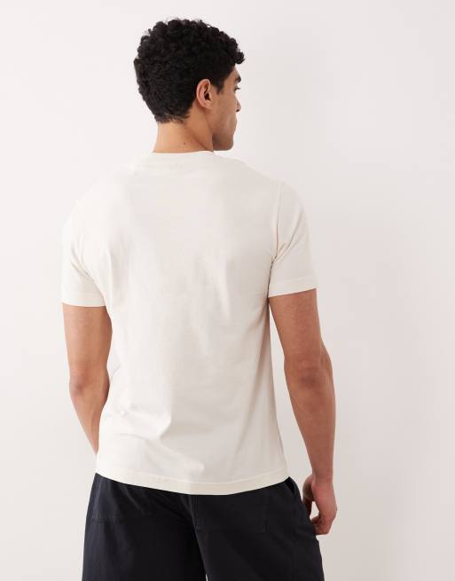 GANT varsity G badge t-shirt in cream, 3 of 5