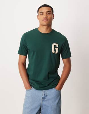 Gant Varsity G Logo T-shirt In Green