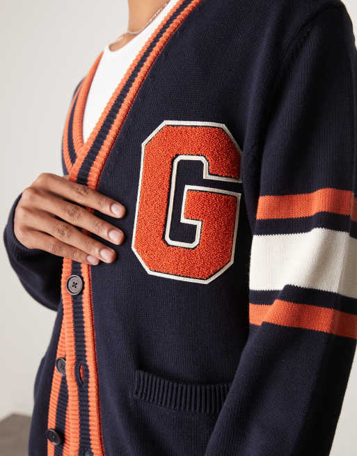 GANT - Vest met logo in collegestijl in marineblauw, 3 van 4