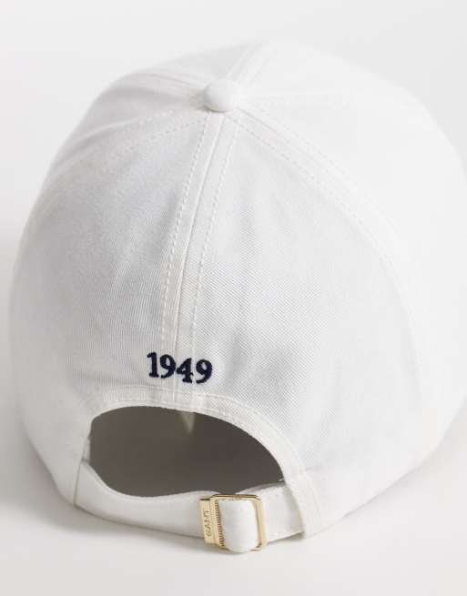 GANT vintage logo cotton twill cap in eggshell white, 3 of 3