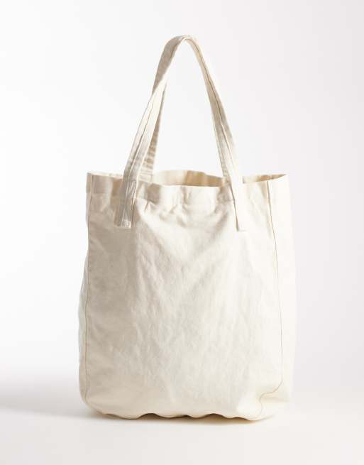 GANT vintage logo tote bag in eggshell white, 4 of 4
