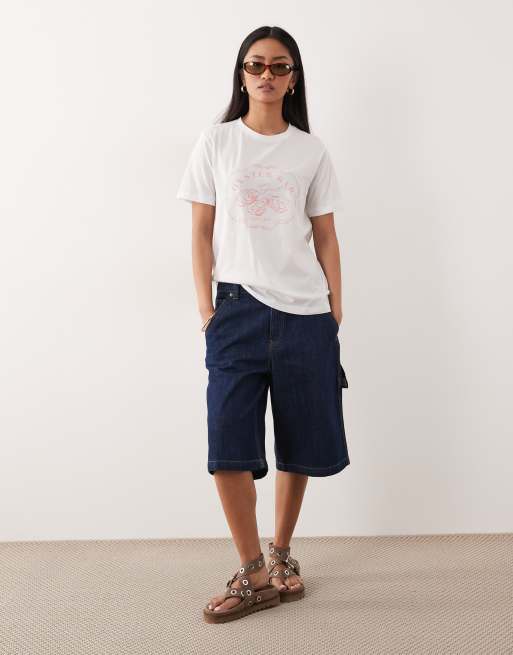 GANT – Vit t-shirt med ostronlogga på bröstet, 2 av 4