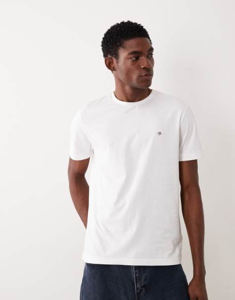 GANT – Vit t-shirt med sköldlogga - view 1
