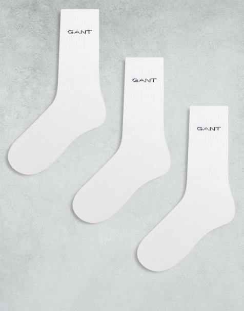 GANT – Vita sportstrumpor med logga, 3-pack - view 1