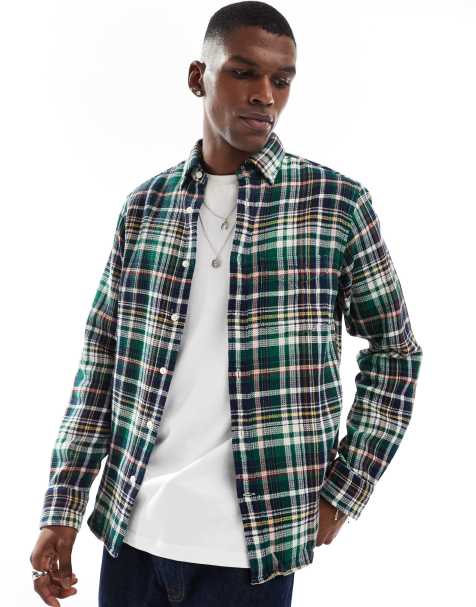 Men s Check Shirts Flannel Shirts Tartan Shirts ASOS