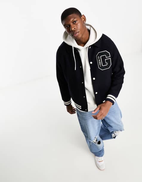 Majestic Yankees Fleece Letterman Jacket Exclusive to ASOS