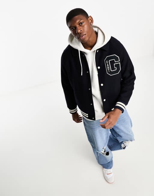 Wool deals letterman jacket