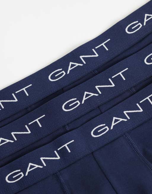 GANT – Zestaw 3 par granatowych bokserek, 3 z 3