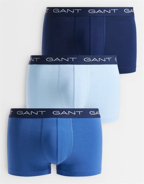 GANT – Zestaw 3 par niebieskich bokserek - view 1