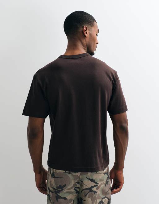 GAP 100% cotton oversized t-shirt in brown, 5 of 10