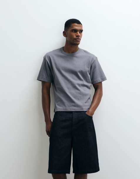 GAP 100% cotton oversized t-shirt in grey - view 1