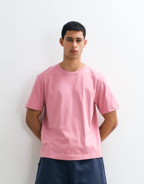 GAP 100% cotton oversized t-shirt in pink - view 1