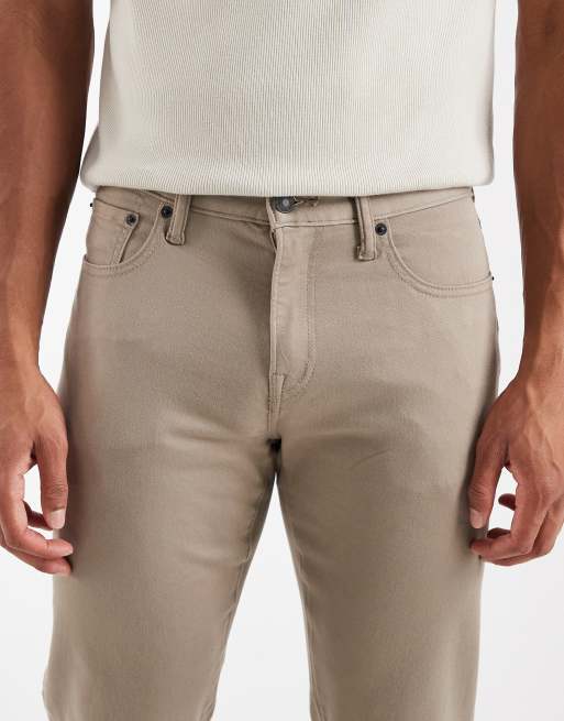 GAP 5 pocket straight fit city stretch jeans in beige, 5 of 5