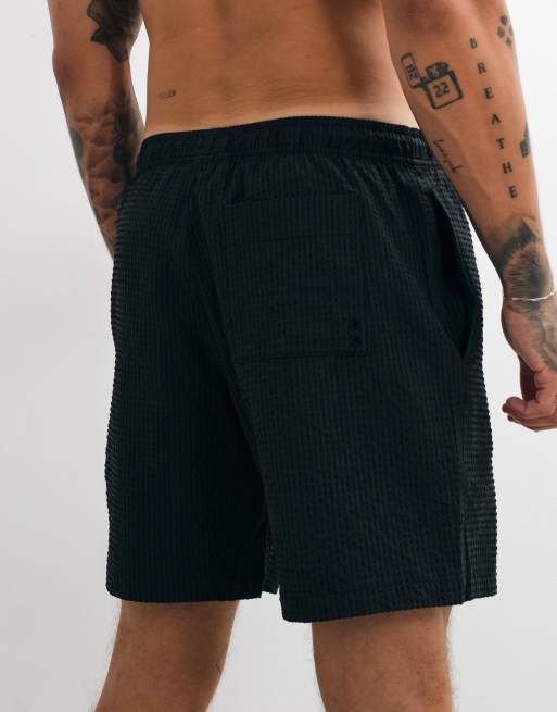 GAP 6inch swim shorts in black faded stripe, 2 of 5