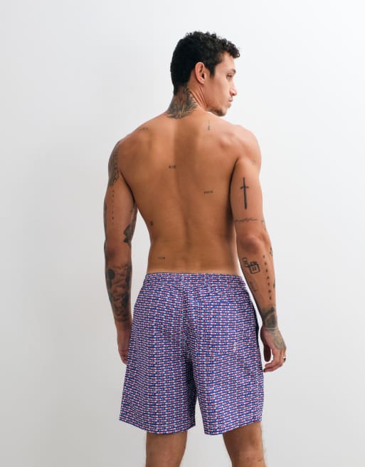 GAP 6inch swim shorts in blue aqua print, 2 of 5