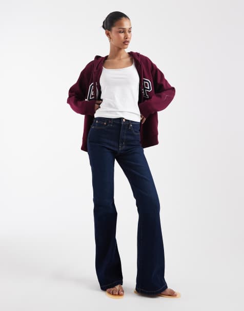 GAP 70's flare jeans in indigo blue