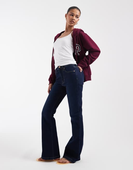 GAP 70's flare jeans in indigo blue, 3 of 5