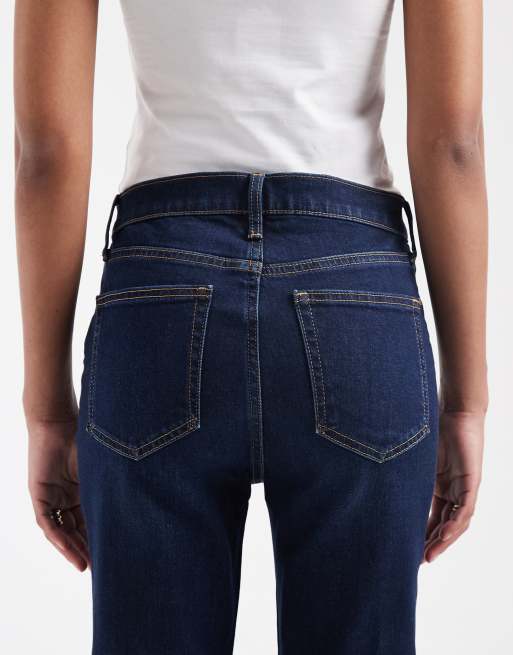 GAP 70's flare jeans in indigo blue, 4 of 5