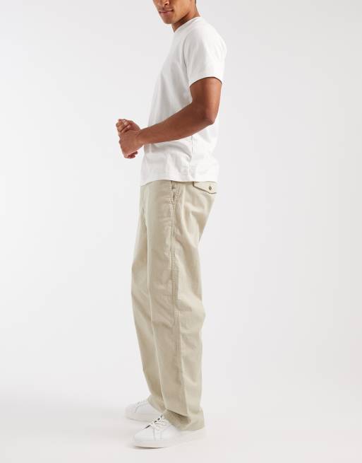 Gap 90's loose fit straight leg trouser in beige, 3 of 5