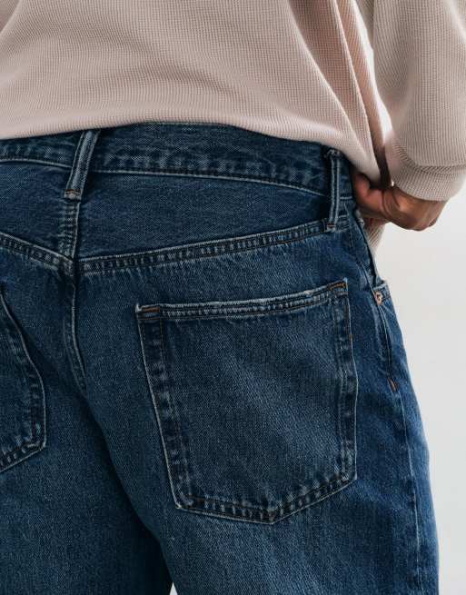 GAP 90's loose leg jeans in dark wash mid blue, 5 of 5