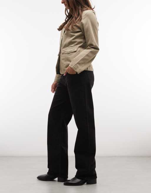 GAP 90's loose straight leg jeans in black, 3 of 5