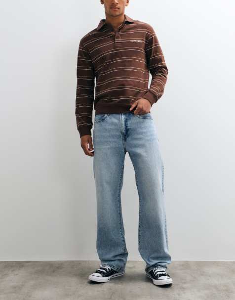 GAP 90's loose straight leg jeans in light wash blue - view 1