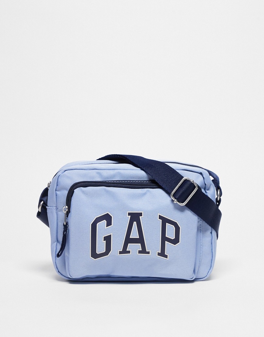 GAP Arizona cross body camera bag in light blue-Multi