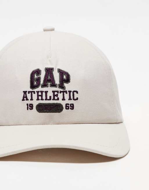 GAP athletic logo cap in cream ASOS