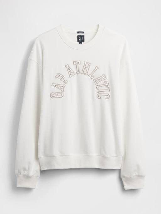 GAP athletic logo crew neck sweater in off white, 2 of 4