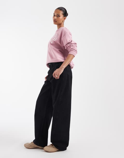 GAP baggy barrel jeans in washed black, 2 of 5
